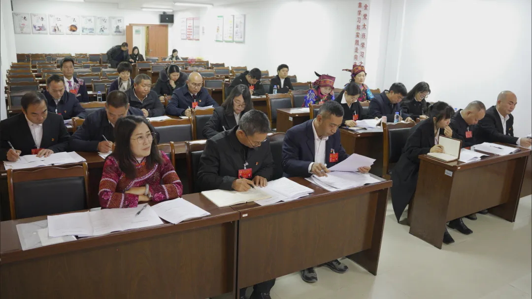 图为新平街道议政代表出席第一届议政代表会